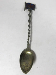Mini cuchara de recuerdo vintage Halifax Inglaterra Gran Bretaña plata esterlina - Imagen 1 de 8
