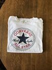 Converse Crew T-Shirt  ALL STAR CHUCK TAYLOR Light Gray Size Medium