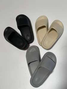 Slides for Men - Core Black/white khaki Makly shoes top quality Eva cloud walk - Picture 1 of 12