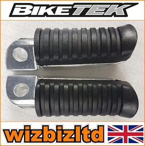 Kawasaki ZRX 1200 S 2001-2004 [Bikeit Front Black OEM Rubber Footrests] - Picture 1 of 8