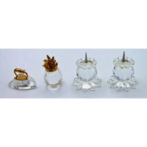 Lote de 4: Candelabros, Piña y Plancha | Astillado - Imagen 1 de 5