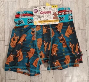 Scooby Doo Boys Athletic Boxer Briefs XS & S 3pk Mesh Fabric NEW - Picture 1 of 5