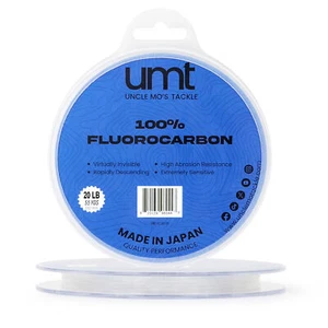Línea líder de fluorocarbono UMT 20 lb - 55 yardas - invisible, listo para agua salada - Imagen 1 de 1