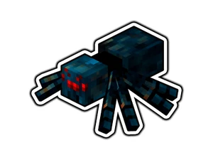 #1308 Höhle Spinne Block Welt Aufkleber Vinyl Decal gestanzt Auto Laptop - Bild 1 von 1