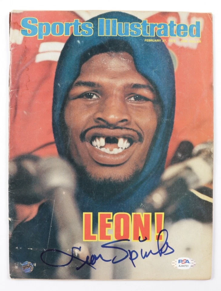 Leon Spinks Signed 1978 Sports Illustrated Magazine (PSA COA) - A - Image 1 of 1
