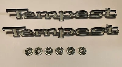 1967 1968 1969 nuevo Pontiac Tempest guardabarros emblemas 67 68 69 par *envío gratuito*  Foto 1 de 2