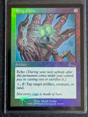 Ring of Gix - FOIL - Urza's Legacy - NM - MTG - Magic the Gathering - Artifact - Image 1 of 2