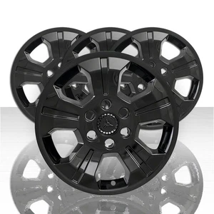 18" Black Wheel Skin Hub Caps Alloy Rim Full Covers for 2014-2019 Silverado 1500 - Picture 1 of 5