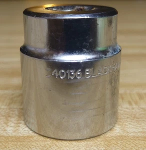USED BLACKHAWK USA 12 POINT 1/2" DRIVE 1-1/8" SHALLOW SOCKET NR 40136 - Bild 1 von 5