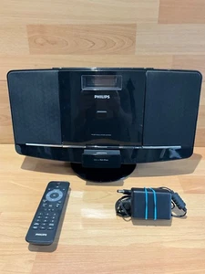 Philips DCM 2055/05 MP3 Player, CD Player, iPhone/Ipod, Including Remote - Black - Picture 1 of 9