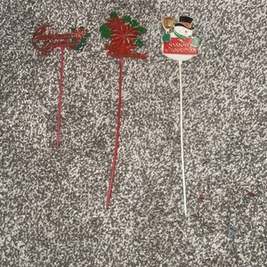 Vintage Weihnachten Blumentopf Dekoration - Bild 1 von 4