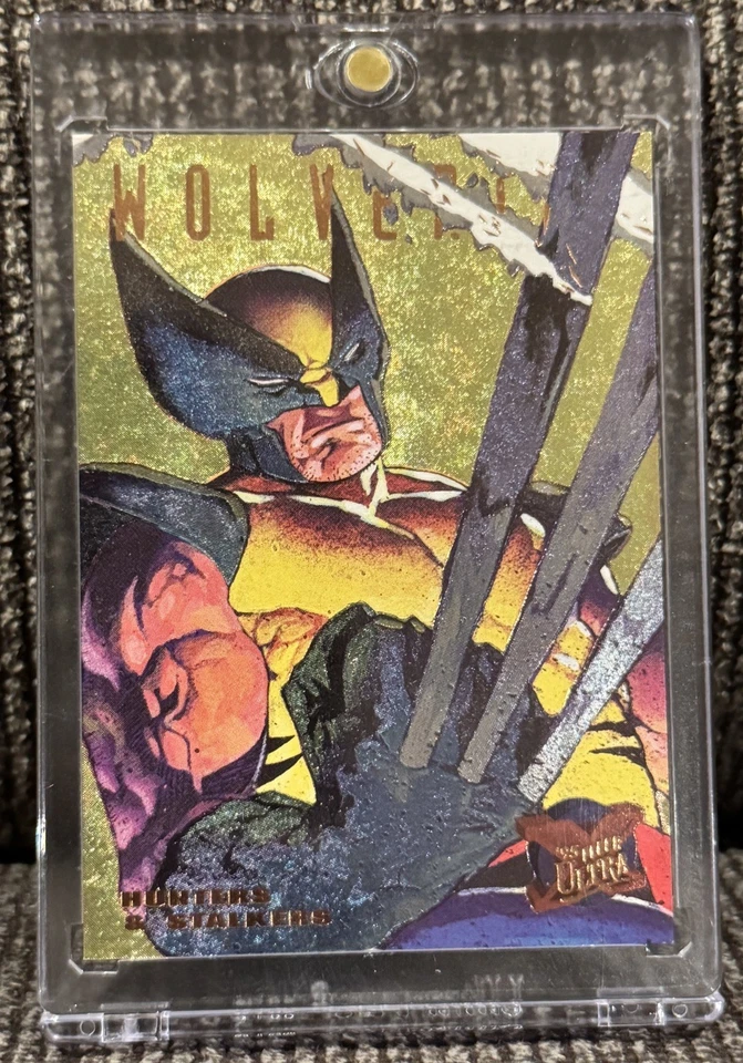 1994 Ultra X-Men Wolverine Hunters and Stalkers Gold 7/9 Limited Edition SP - Image 1 of 2