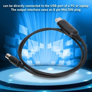 Kabel częstotliwości zapisu 8-pinowy mini wtyczka DIN stabilny kabel programowy USB do FT FY - Zdjęcie 1 z 22
