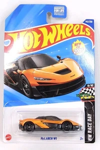 Coche fundido a presión Hot Wheels McLaren W1 naranja HW Race Day 2025 escala 1:64 coleccionista - Imagen 1 de 8