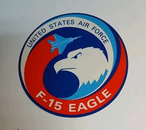 UNITED STATES AIR FORCE F-15 EAGLE 4" STICKER $6 FREE SHIPPING - Picture 1 of 2