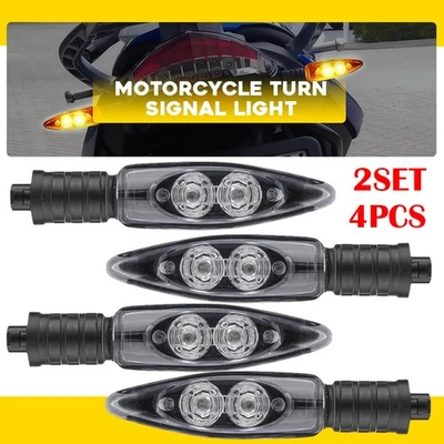 4X Motorcycle Turn Signal Indicator Light LED For BMW F700GS S1000RR 2012-2016 A - Imagem 1 de 4