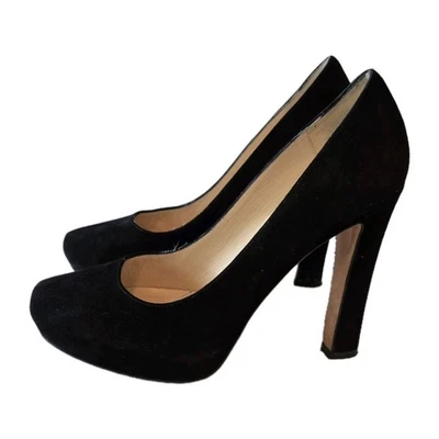 Kate Spade Negro Gamuza Plataforma Tacones Clásicos Lori Bombas Zapatos de Fiesta Talla 8B Foto 1 de 4