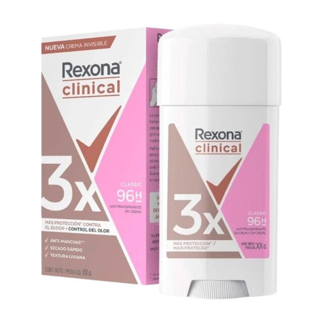 1 x Rexona clinical expert strength classic deodorant antiperspirant cream  46g