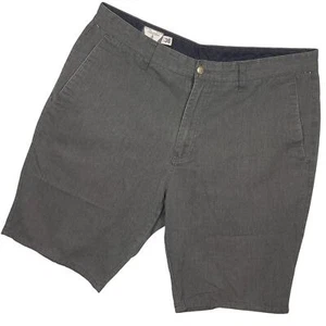 Volcom Men's Flat Chino Shorts Sz 36 Corpo Class Casual Gray - Picture 1 of 7