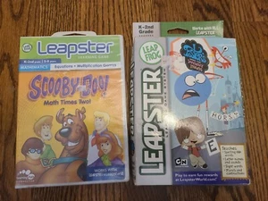 New Lot Of 2 LeapForg LEAPSTER games "Scooby Doo" & "Fosters Home" K-2ND GRADE - Picture 1 of 3