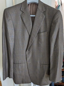 LNWOT Current Ermenegildo Zegna Brown Check Sport Coat Jacket EU52R (US42R) - Picture 1 of 8