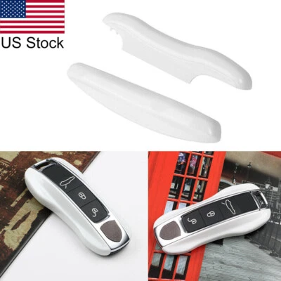For Porsche Cayenne Panamera White Remote Smart Key FOB Case Side Shell Cover - Image 1 of 4