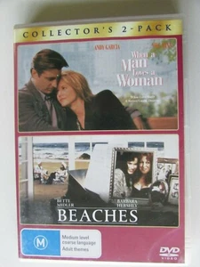 When A Man Loves A Woman / Beaches (DVD, Collector's 2 Pack) - VGC - Picture 1 of 4