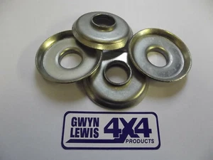 4 x Shock Absorber Bush Isolation Washers Long Travel Shocks + 5 inch Pin / Pin - Picture 1 of 4