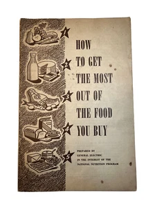 #P17 De colección década de 1950 Programa Nacional de Nutrición Folleto Cocina Alimentos Salud - Imagen 1 de 6