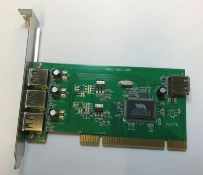 VIA  4 Port USB 2.0 PCI Adapter Card VT6212L - Image 1 of 4