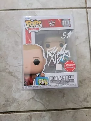 Signed RVD FUNKO POP Jsa Cert Includes Protective Sleeve - Image 1 of 2
