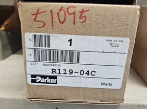 Parker R119-04Cg Air Regulator, 1/2 In Npt, 150 Cfm, 300 Psi - Picture 1 of 3