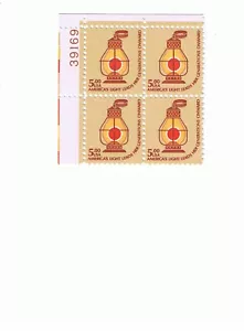 #1612 Plate Block lantern MNH free shipping! - Picture 1 of 1