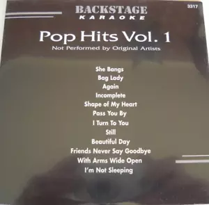 **KARAOKE CD+G DISC BACKSTAGE BS3317 POP HITS 1 FREE UNTRACKED POST AUSTRALIA** - Picture 1 of 2