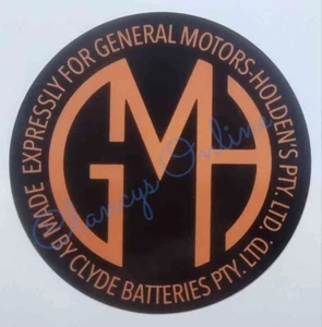 Holden FE-FC battery decal. - Picture 1 of 1
