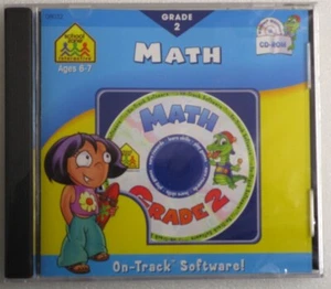 Software PC School Zone Math 2 Grade 2 Ages 6-7 NEW SEALED Jewel - Picture 1 of 2