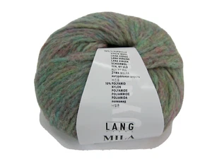 Lang Yarns Mila Superwash Wool Multicolor Green Purple Italy Ball Yarn - Picture 1 of 6