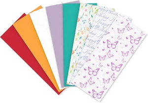 125 Sheet 20 In. X 20 In. Bulk Multicolor and Patterned Birthday Tissue Paper fo - Picture 1 of 7