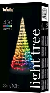 Twinkly LED WEIHNACHTSBAUM BELEUCHTUNG 450 LED's RGB+ W BT APP steuerbar WIFI 3m - Bild 1 von 3
