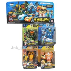 Tobot New Mini Transformer Robot Car Toy 4pcs Set Children Gift + Free Track - Picture 1 of 6