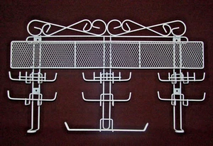 Jewelry Organizer ~ Closet Rack ~ White Wire Metal - Picture 1 of 2