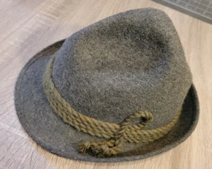 Vintage Gray German Wetterstein BAVARIAN LODEN A.Breiter Munchen Hat ~1863 - Picture 1 of 7