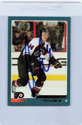 2003/04 Topps #TT132 Joni Pitkanen Flyers Signed Auto *H2426 - Image 1 of 2