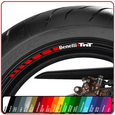 Benelli TnT wheel rim stickers decals - choice of 20 colours - 125 1130 600 899 - Image 1 of 4