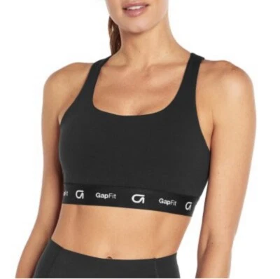 Sutiã esportivo feminino GAP Fit 4 vias elástico absorção de umidade racerback XS 32A 32B - Imagem 1 de 4
