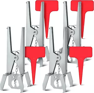 Qualirey 4 Pack Outdoor Gopher Traps, Mole Scissor Trap, Gopher Killer Vole Kill - Picture 1 of 12