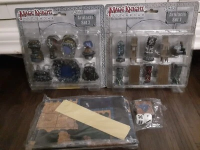 Lote Caballero Mago - HeroClix/DnD - Mage Knight Dungeon - Juego de artefactos 1 y 2 - Sellado Foto 1 de 4