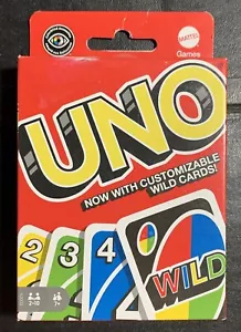 Mattel UNO Card Game with Customizable Wild Cards - Picture 1 of 14