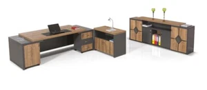 Büromöbel-Set, Komplett Büro / Schreibtisch,Schrank,Beistelltisch - Bild 1 von 1
