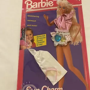 Barbie 1993 Sun Charm Fashions Outfit Shimmering Swimsuit Coverup New Mattel - Picture 1 of 7